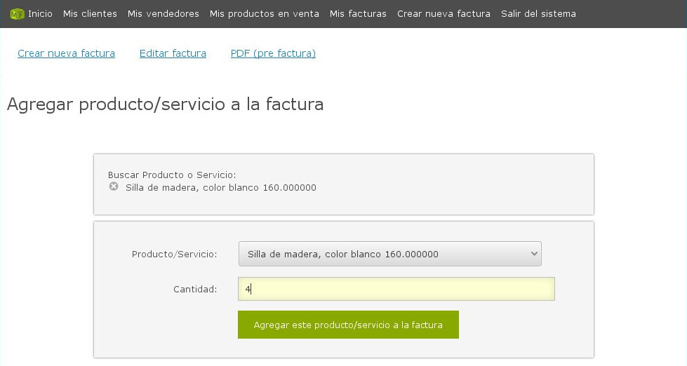 Agregar productos y servicios